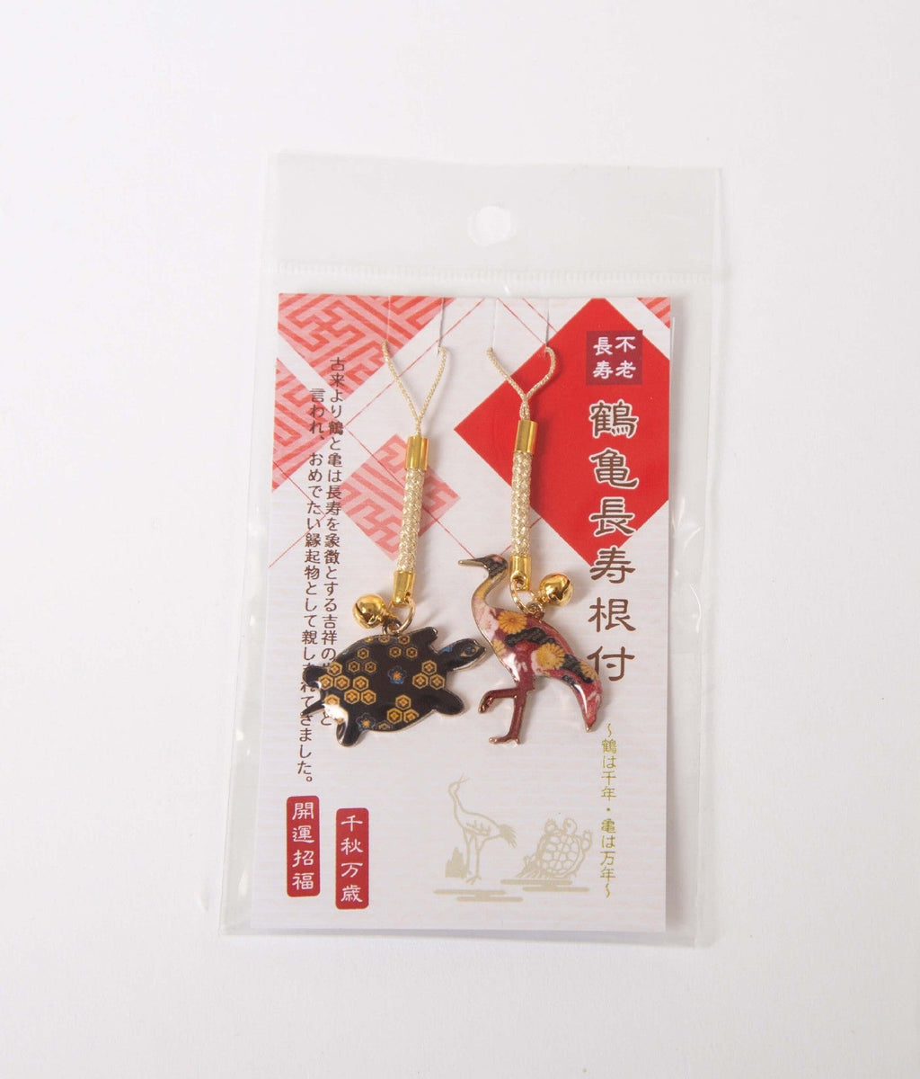 やかん　レトロ　鶴　亀　寿 和柄鶴亀長寿根付 – nittax